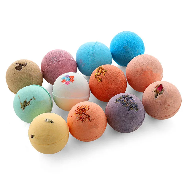 12 Pcs Natural Spa Essential Oil Bath Bombs Ball Set for Girlfriends Women Moms Christmas Birthday New Year Gifts Salt Bath Ball