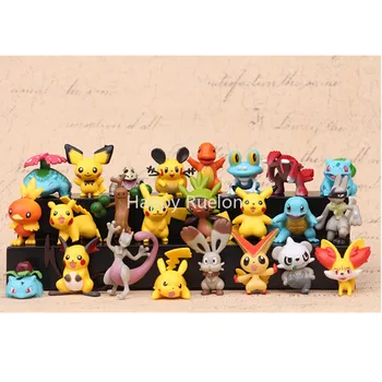 

24pcs/set 4-5cm Anime Toys Cartoon Anime Pokemon Action Figure Toys Model Decoration Figures Stoy Doll for Kids Christmas Gifts
