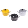 1set or 1pc Dollhouse Miniature Kitchen Utensils Cooking Ware Pot Boiler Pan Coffee Tea Cups Chair Ceramic Pot Kitchen Play Toys 4