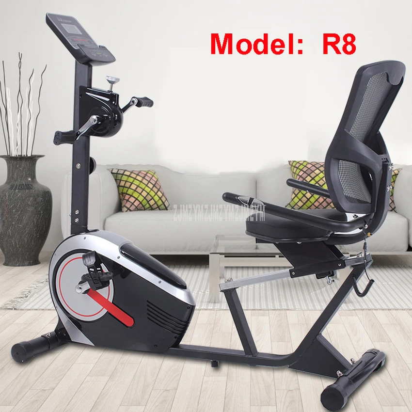 Indoor Exercise Bike Trainer Home Training 14 Gear Magnetic Control Resistance Bicycle Bike Cycling Exercise Trainer Model R8 - Цвет: R8