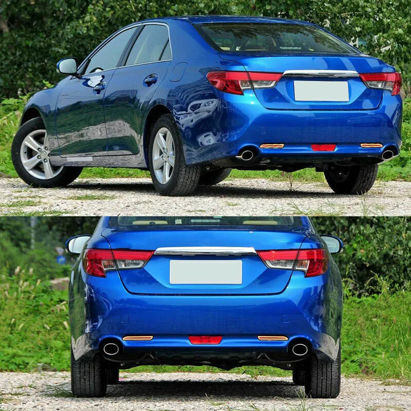 Светодиодный отражатель бампера ярко-красные линзы тормозные огни для Toyota Camry 2006