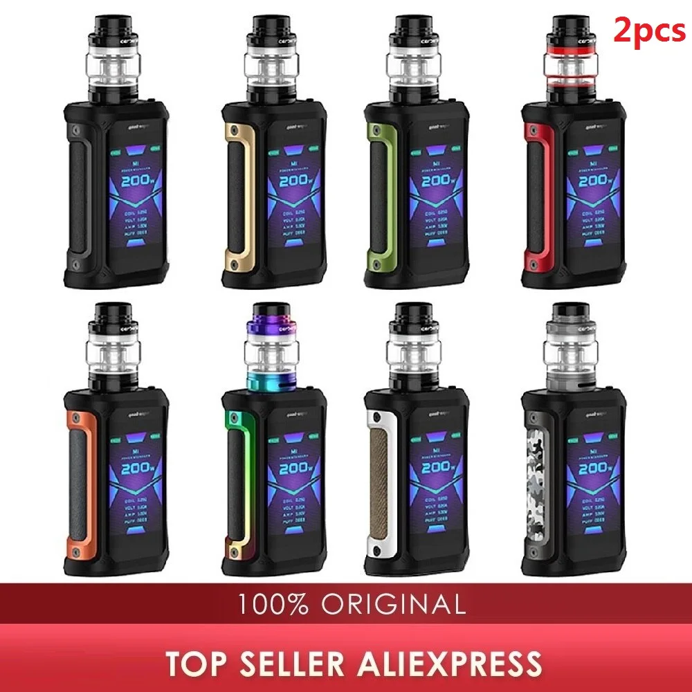 2 шт./упак. Geekvape Aegis X 200 Вт TC комплект с питанием бака Cerberus от 18650 батареи Макс