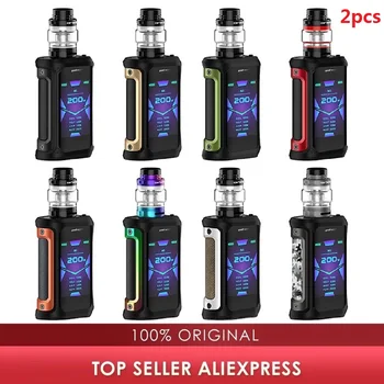 

2pcs/pack Geekvape Aegis X 200W TC Kit with Cerberus Tank power by 18650 Battery Max 200W Huge power Box Mod Kit vs Aegis solo