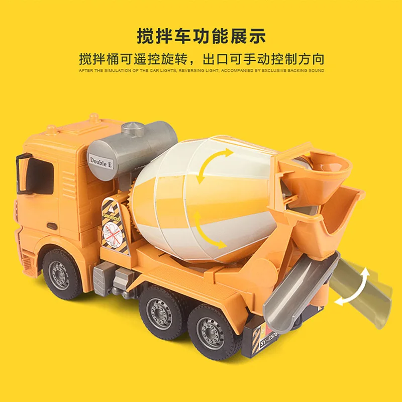 

Double e Remote Control Engineering Vehicle 2.4G Wireless Remote Control Electric Toys zi xie ji 1: 26 Mixer E578-001