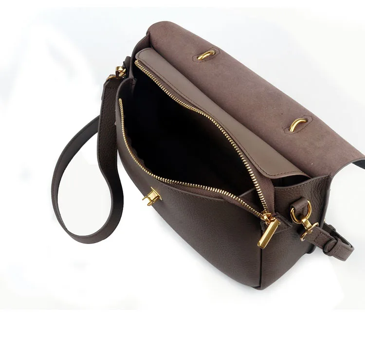 Новая Ретро сумка с откидной крышкой, женская сумка из натуральной кожи, Классический официальный портфель из органической кожи, женская сумка на плечо, сумка-мессенджер из воловьей кожи