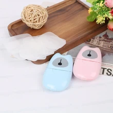 Новое одноразовое мыло в коробке бумажная портативная коробка для мытья рук Ароматические листы