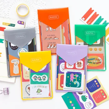 

8 sheets / bag cartoon cute stickerDIY scrapbooking journal album diary happy planner mobile phone computer decorative stickers