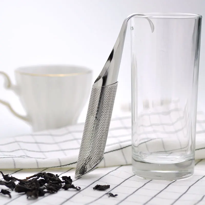 Hot Sale Stainless Steel Tea Strainer Metal Tea Infuser Pipe Design Filter Steeper Puer Herb Loose Leaf Tea Accessories Gift (2)