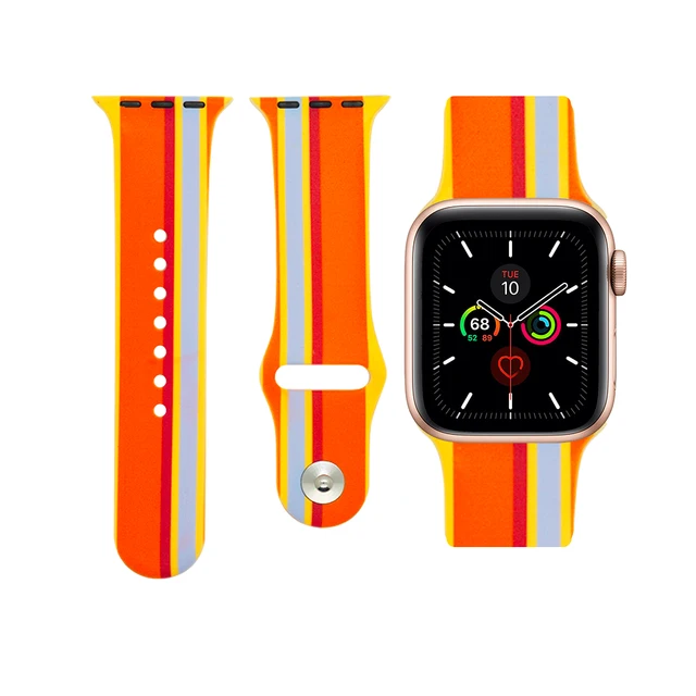 Akatsuki Sun-flower Cactus Akira For iwatch Apple Watch Strap Silicone Band Replacement 38mm 40mm 42mm 44mm Series 3 4 5 6 7 SE 17