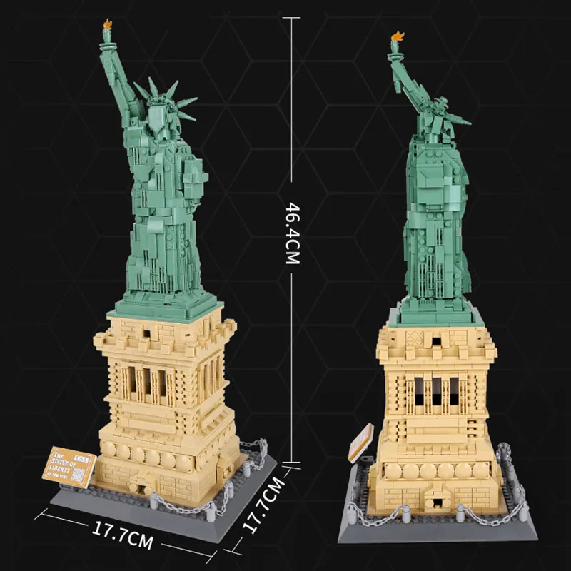 Statue de la Liberté Lego Architecture 21042 Construction Set Speed Build  Unboxing 