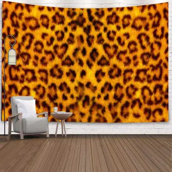 

Simsant Leopard Print Tapestry Wild Animal Skin Pattern Art Wall Hanging Tapestries for Living Room Home Dorm Decor