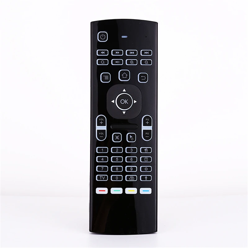 ILEPO MX3 двухсторонний воздуха Мышь 3-осевым гироскопом+ акселерометр 2,4 ГГц Беспроводной РЧ пульт дистанционного управления Управление+ клавиатура ИК-обучения