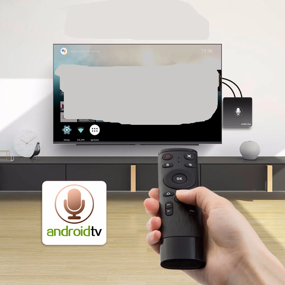 20 шт A95X Pro Android 7,1 Смарт ТВ коробка Четырехъядерный 2 Гб ram 16 Гб rom 2,4G Wifi Android tv Google OS Голосовое управление медиаплеер