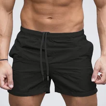 Дышащие спортивные короткие брюки, Пляжные штаны, спортивные штаны для бега, повседневные Бодибилдинг