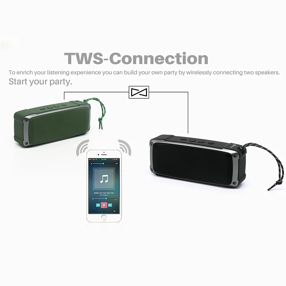NR-4020 Bluetooth Haut-Parleur En портативный супер бас 3D цифровой звук Haut-Parleur Blutooth динамик синий зуб динамик
