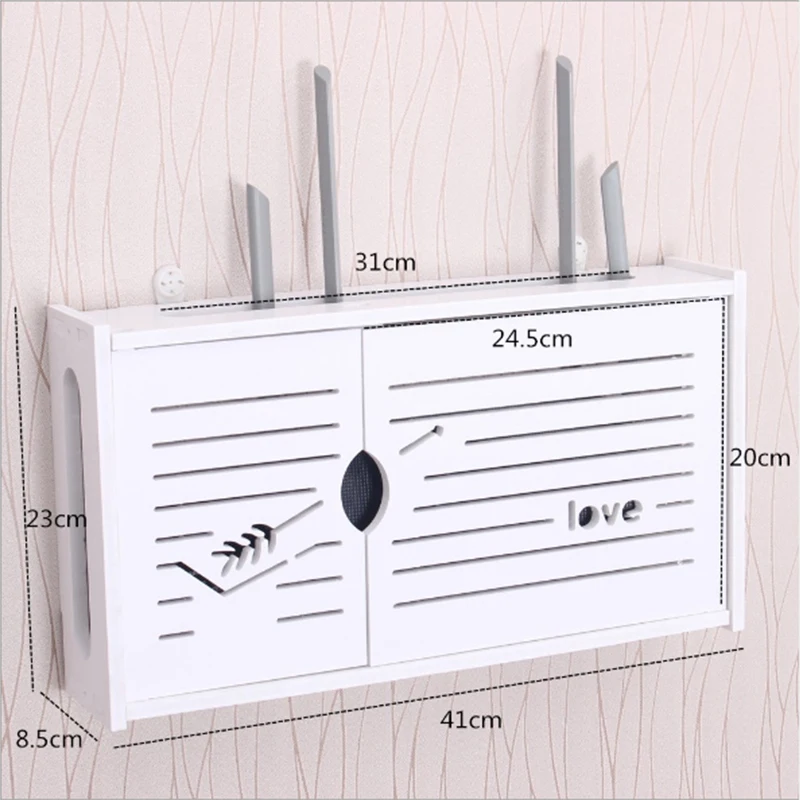 Креативный Wi-Fi беспроводной маршрутизатор для гостиной приемная коробка для хранения ТВ-приставка полка стеки шкаф стойка крышка гнезда