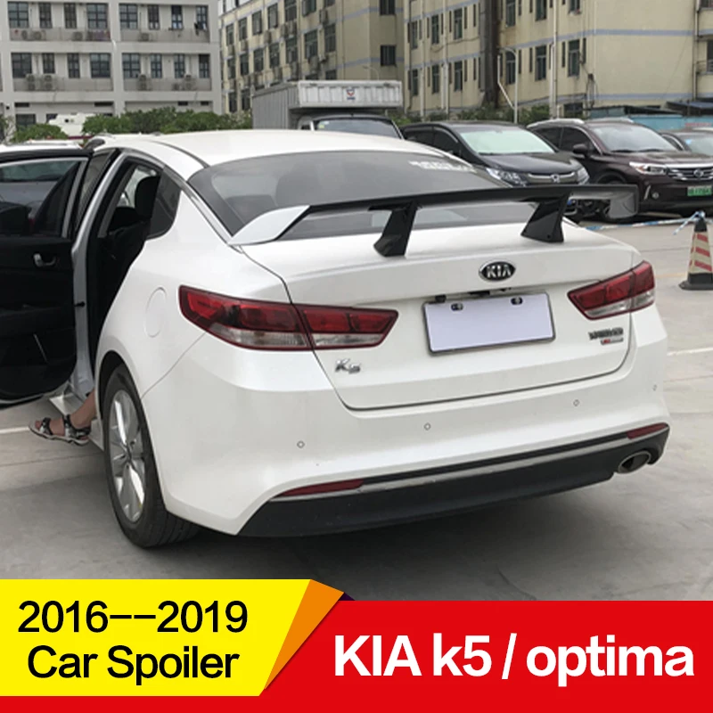 Использовать для KIA k5/спойлер Optima 17 18 19 лет ABS пластик Материал заднее декоративное крыло EX стиль GT Спортивные Аксессуары