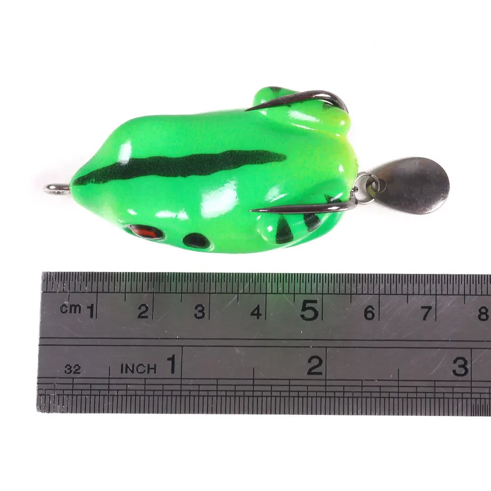 1PC 5.5cm 11g Frog Lure Spinner Spoon Fishing Lure Sillicon Bait Fake Lure  for Snakehead Bass Pike Pesca Bait