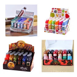 24pcs/lot Wholesale Cute Lip Balm Moisturizing Lipbalm 6 Pleasant Smell Balm Gift Gloss Labial Kawaii Makeup Lip Gloss Fruit
