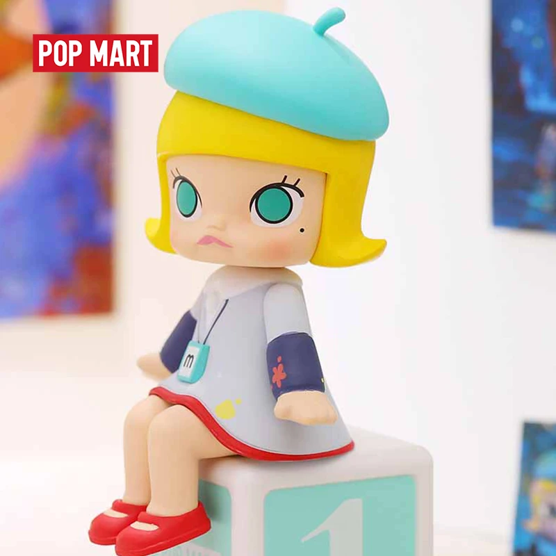 POPMART Молли Счастливый поезд партия серии глухая коробка Кукла Двоичная экшн