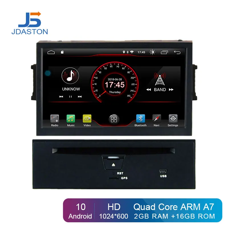 JDASTON Android 10 автомобильный dvd-плеер для Nissan Teana Murano 2008 2009 2010 Мультимедиа gps навигация 2 Din автомагнитола стерео аудио