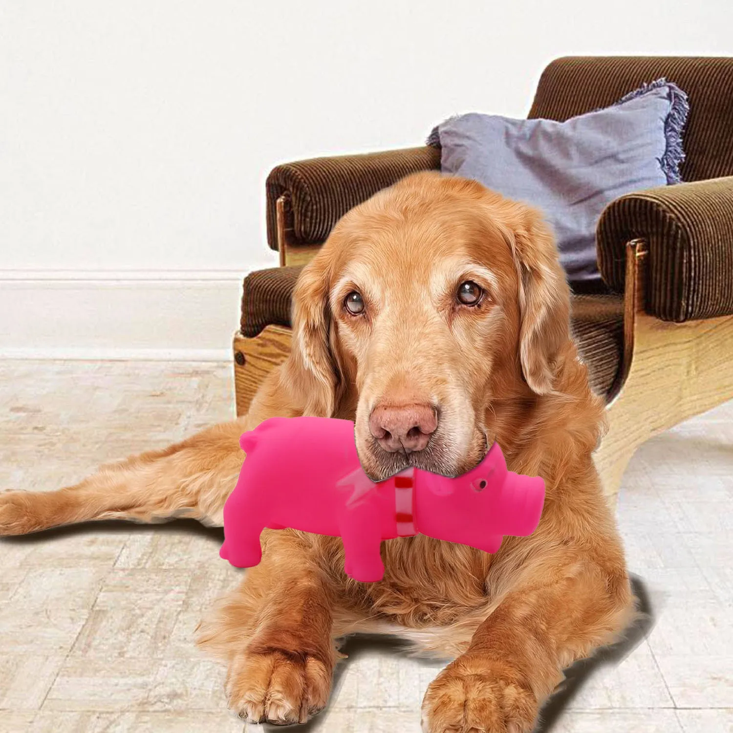 Милая Рождественская резиновая свинка с героями мультфильмов Squeaky Toy щенок собака игрушки-Жвачки для детей домашних животных собак на день рождения рождественские подарки