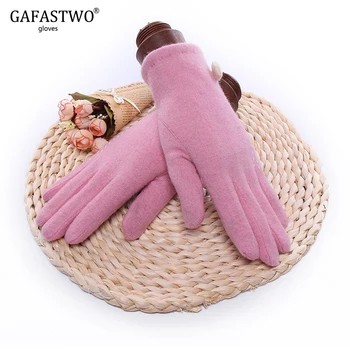 

Winter Windproof Warm Fashion Touch Screen Cashmere Women Gloves Lady Autumn High-Grade Wool Gloves