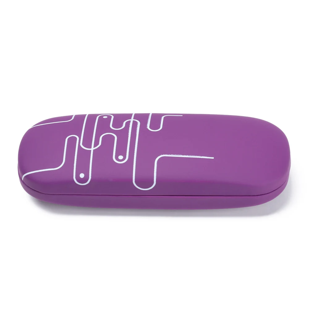 purple Уличные портативные унисекс футляры для очков, солнцезащитные очки для чтения, сумка для переноски, жесткая оправа, водонепроницаемые защитные футляры для очков - Цвет: purple