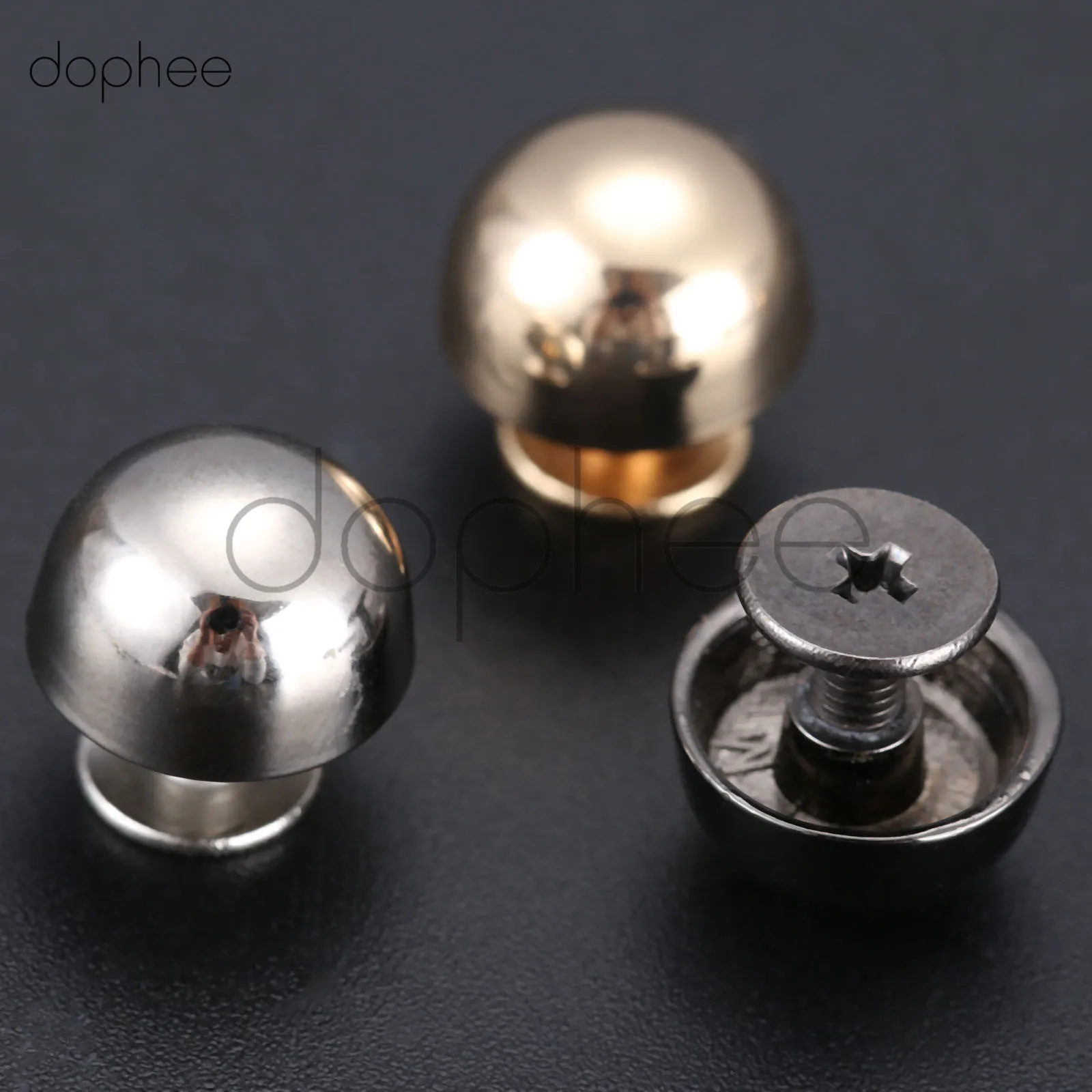 Dophee 10 шт. плакировка из гальванического сплава купол заклепка в форме гриба