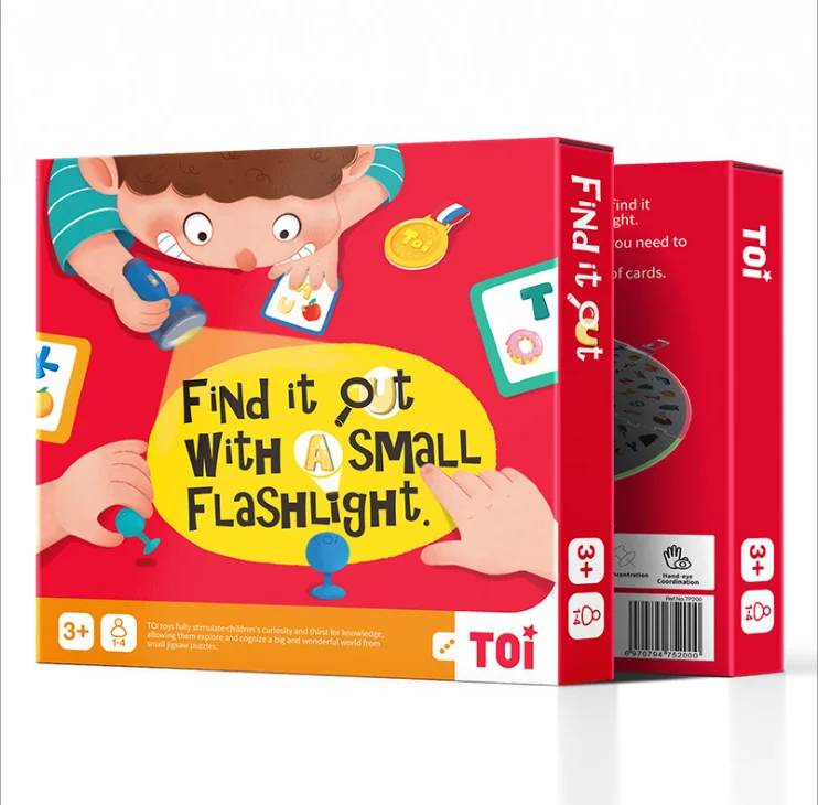 Flashlight look for board games toys children toys parent-child games education puzzle interactive 3-8 years old - Цвет: Flashlight