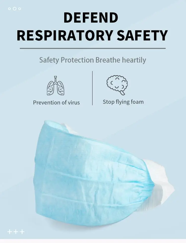 

MeterMall 50pcs/Box Dustproof Masks Disposable Masks 4 Layers Ordinary Daily Protective Prevent saliva Adult Mask