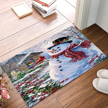

Christmas Snowman Door Mat Outdoor Indoor Bathroom Carpet Welcome Mats For Front Door