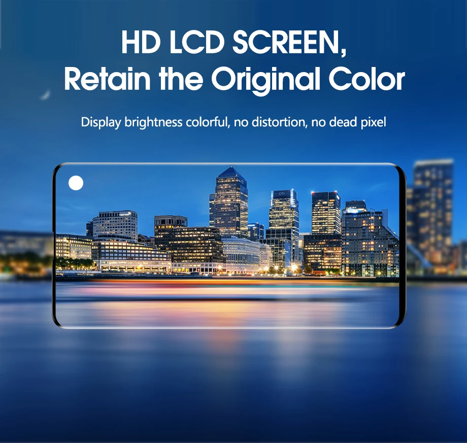Динамический AMOLED дисплей для 6," samsung Galaxy S10 ЖК-дисплей рамка+ сенсорная панель дигитайзер Замена