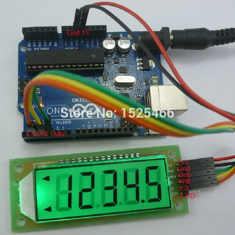 TB233 UNO R3 эскиз! 5 битный 7 сегментный светодиодный стартовый набор SPI цифровой