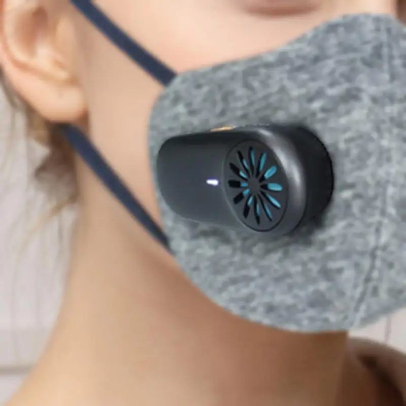 2020 New Mini Facial Fans Ventilation Fan Rechargeable Smart Mask Breathing Valve For Electric Masks | Безопасность и защита