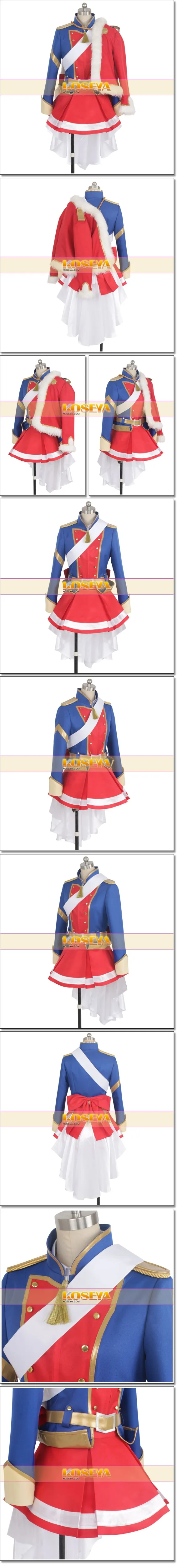 Shoujo Kageki Revue Starlight Aijo Karen сценическое платье костюм для косплея на Хэллоуин пальто+ рубашка+ топ+ юбка+ пояс на заказ