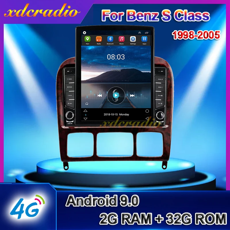 Xdcradio 10,4 дюймов Tesla Стиль вертикальный Android 9,0 для Benz S Class W220 S280 S320 S350 S400 S430 S500 S600 S55 AMG автомобильный радиоприемник Xdcradio 10,4 дюймов Tesla Стиль вертикальный Android 9,0 для Benz S Class W220 S280 S320 S350 S400 S430 S500 S600 S55 AMG автомобильный радиоприемник