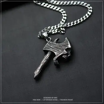 

Explosions Retro Skull Necklace Metal Skull axPendant Gothic Jewelry Choker Pendant Crow Skull Chain Skeleton Trendy OSDZ062