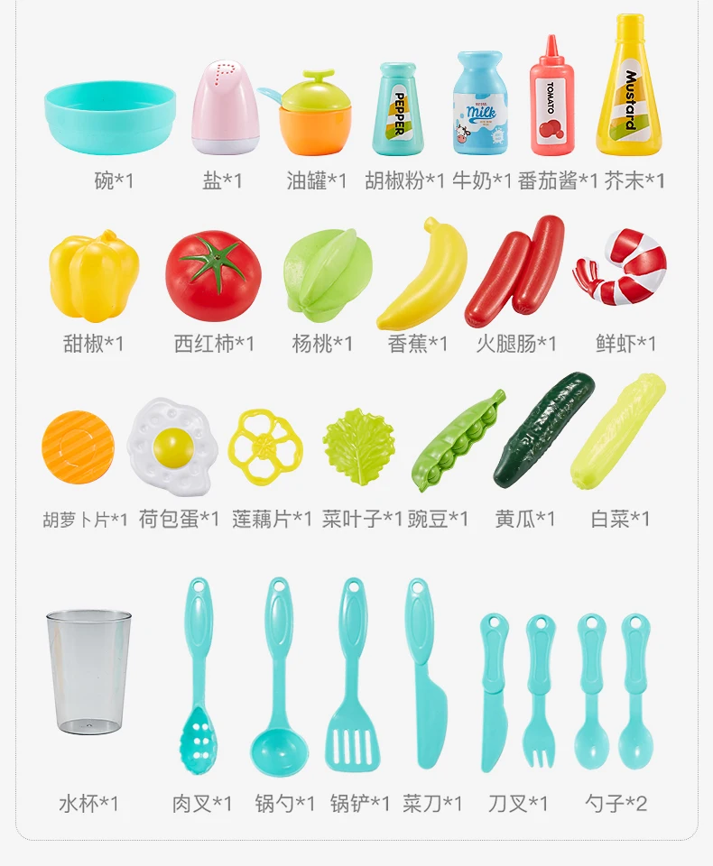 Bay kitchen игровой домик Enshi эффективная посуда для готовки каждой семьи у каждой девушки детский игровой дом каждый семейный набор