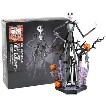 

SCI-FI Revoltech Series NO.005 The Nightmare Before Christmas Jack Skellington Figure PVC Action Figure Collectible Model Toy