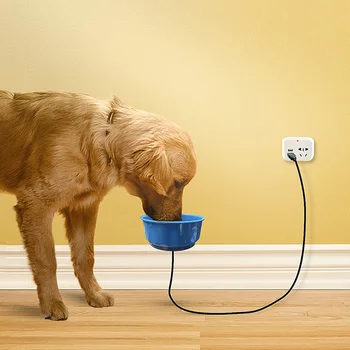 

Pet Dog Cat USB Heated Pet Feed Bowls Water Bowl Heated Pet Feed Bowl Cage Feeder Automatic Constant Temperature Bowl Wholesale