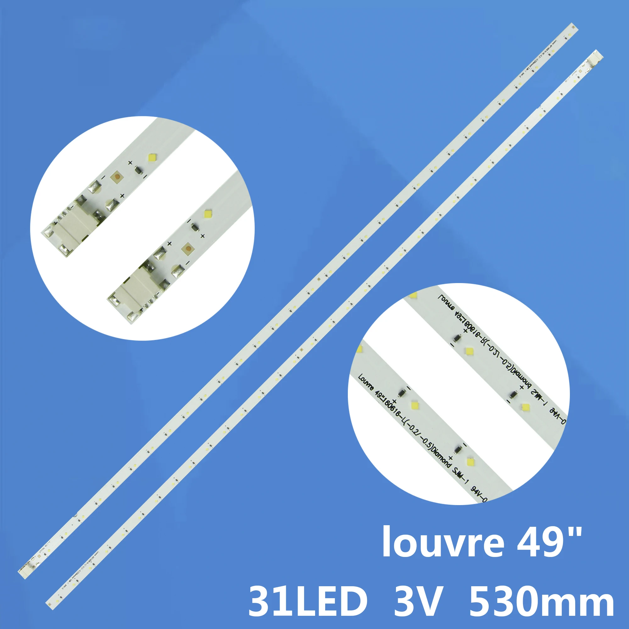 Светодиодная подсветка лампа полосы для Samsung жалюзи 49 &quotUn49k5300 UE49K5100AK CY FK049BNEV3H BN95