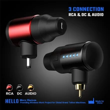 Беспроводной Аккумулятор Адаптер питания тату машина картридж RCA DC для татуировки роторные машины ручка