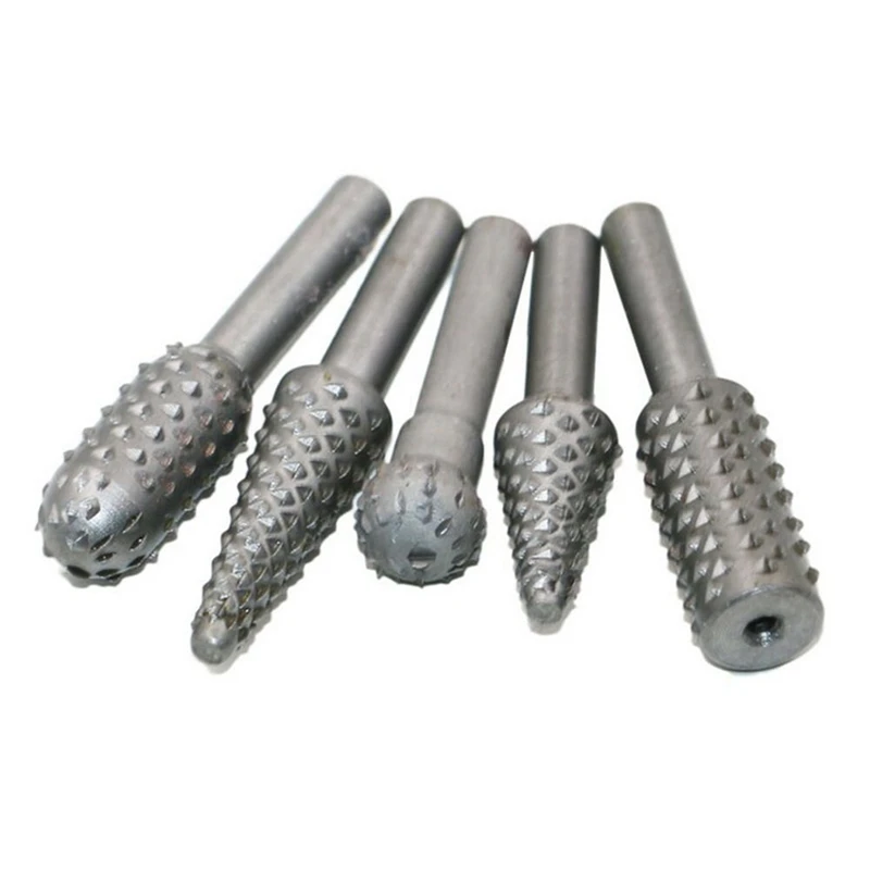 10 шт. деревообрабатывающий, Вращающийся набор напильников для резьбы 1/4 дюймов 6 мм хвостовик сверла дерево пластик резьба Полировка Шлифовка F