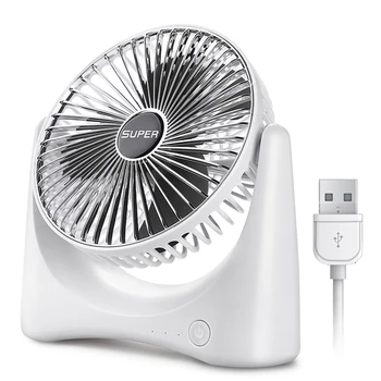 

Desk Mini Fan Quiet 3 Speed Portable Fan USB Powered Desk Cooling Fan for Student Bed Travel Camping Office