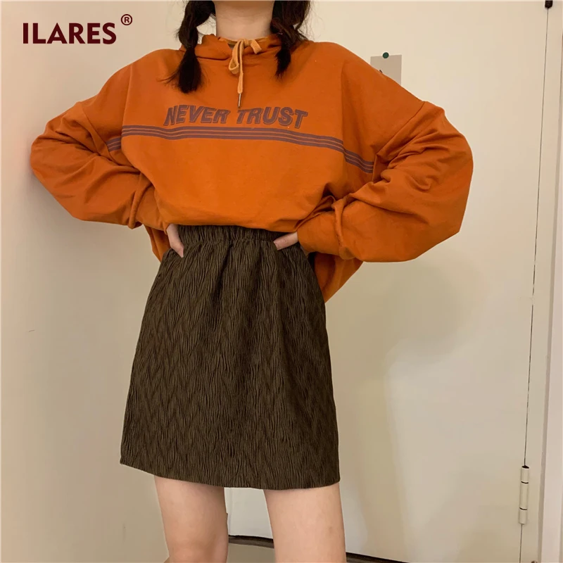 ILARES, юбка, дисплей, высота, винтажная, черная, женская юбка, высокая талия, для женщин, страховка, мини юбка, для женщин, s, трапециевидная, высокая талия, юбки OL