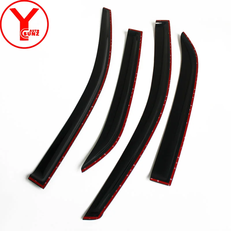 ABS side window deflectors wind deflector shields visor for toyota corolla altis corolla 2014 2015 accessories YCSUNZ