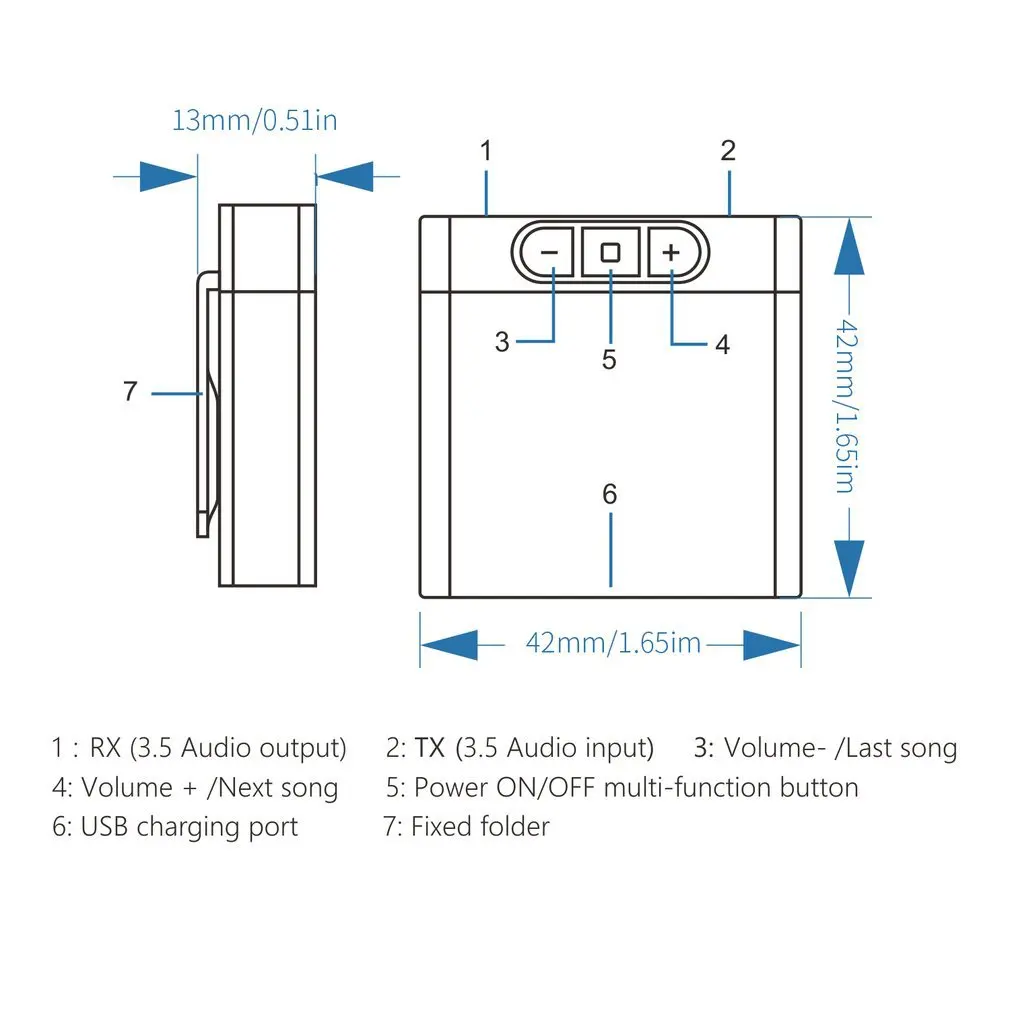 Bluetooth 5,0 аудио приемник передатчик Мини 3,5 мм Aux Стерео Bluetooth передатчик для телевизора ПК беспроводной адаптер дропшиппинг