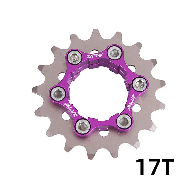17T MTB велосипедный односкоростной кассета Cog и переключатель велосипедной цепи натяжитель группа набор - Цвет: 17T