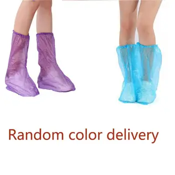 

PE Shoe Cover Disposable Convenient Comfortable Clear Waterproof Anti-Slip Overshoe Boot Carpet Protectors Indoor Outdoor
